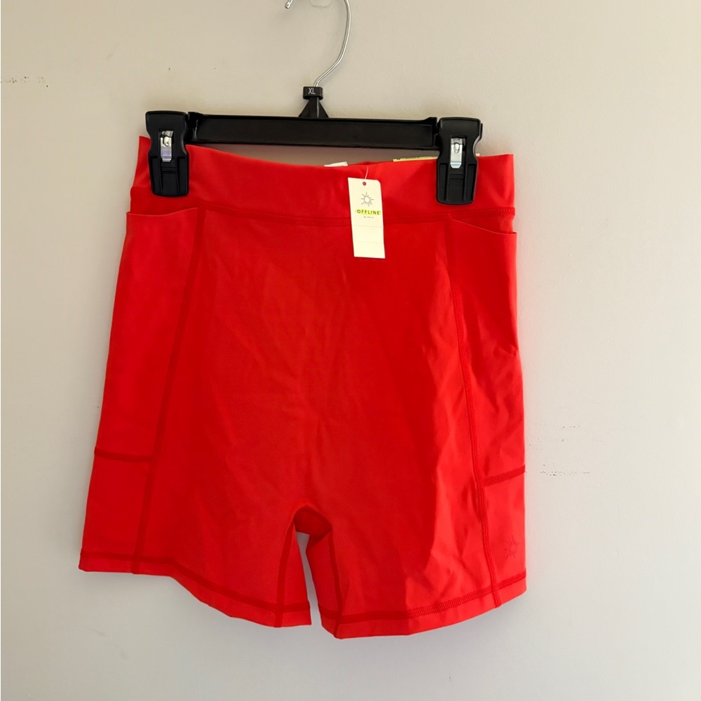 Women's Red Bike Shorts